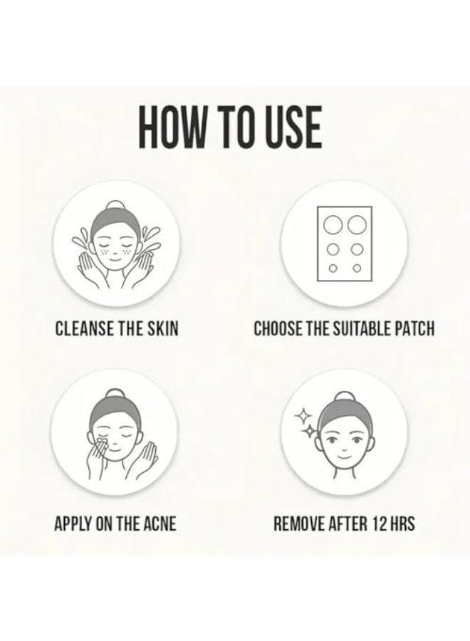 Acne patch Pimple Patches – 6 Sheets 5 Sizes (208 Count) Hydrocolloid Acne Spot Treatment Stickers | Day & Night Invisible Cover Patches | Fragrance-Free, Preservative-Free, Suitable for All Skin Types - Image 5