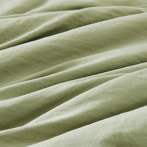 WRENSONGE Twin Comforter Set- 5 Pieces Sage Green Bed in a Bag, All Season Twin XL Bedding Sets with 1 Fitted Sheet, 1 Flat Sheet, 1 Pillow Sham and 1 Pillowcase - Image 4