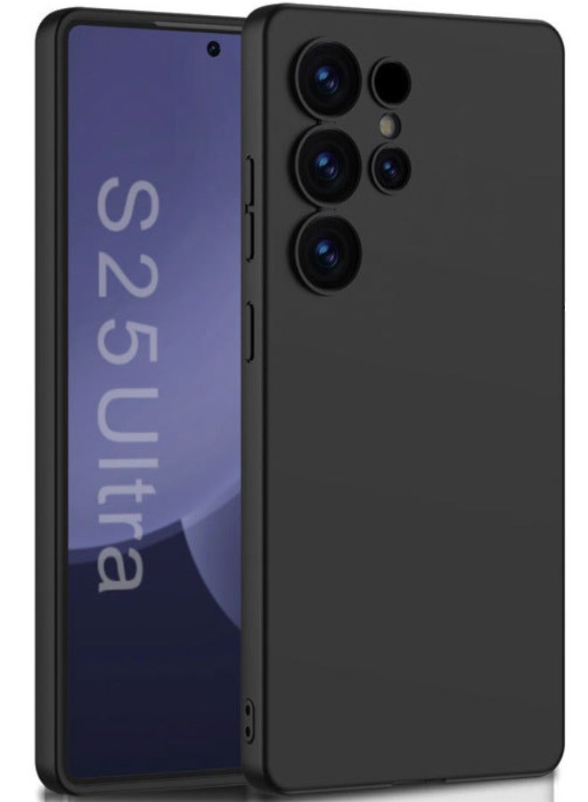 GKK Samsung Galaxy S25 Ultra Case, Slim Liquid Silicone Skin Feeling Case for Samsung S25 Ultra, Anti-Drop Shockproof, Anti-Yellowing, Anti-Scratch Slim Case Cover for Galaxy S25 Ultra 6.9 inch, Black - Image 1