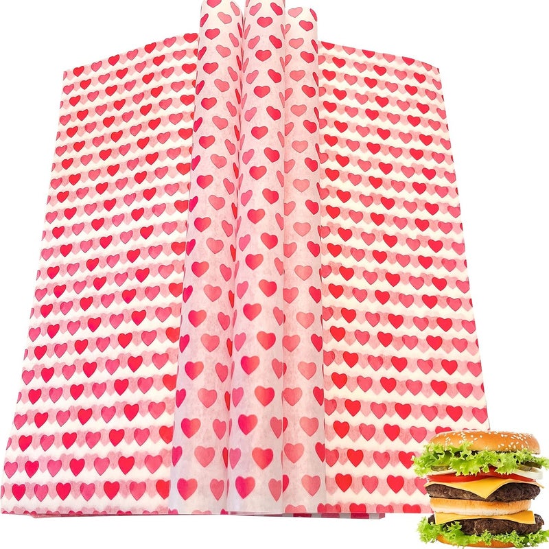 50pcs Macarons Oilproof Wax Paper Pad for Baking Sandwiches Bread Cheese - Image 3