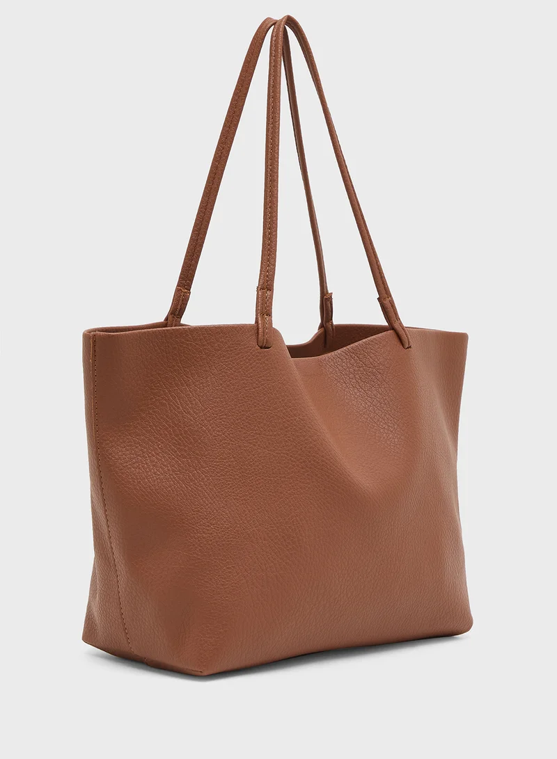 ELLA Scrunched Shoulder Bag with Pouch