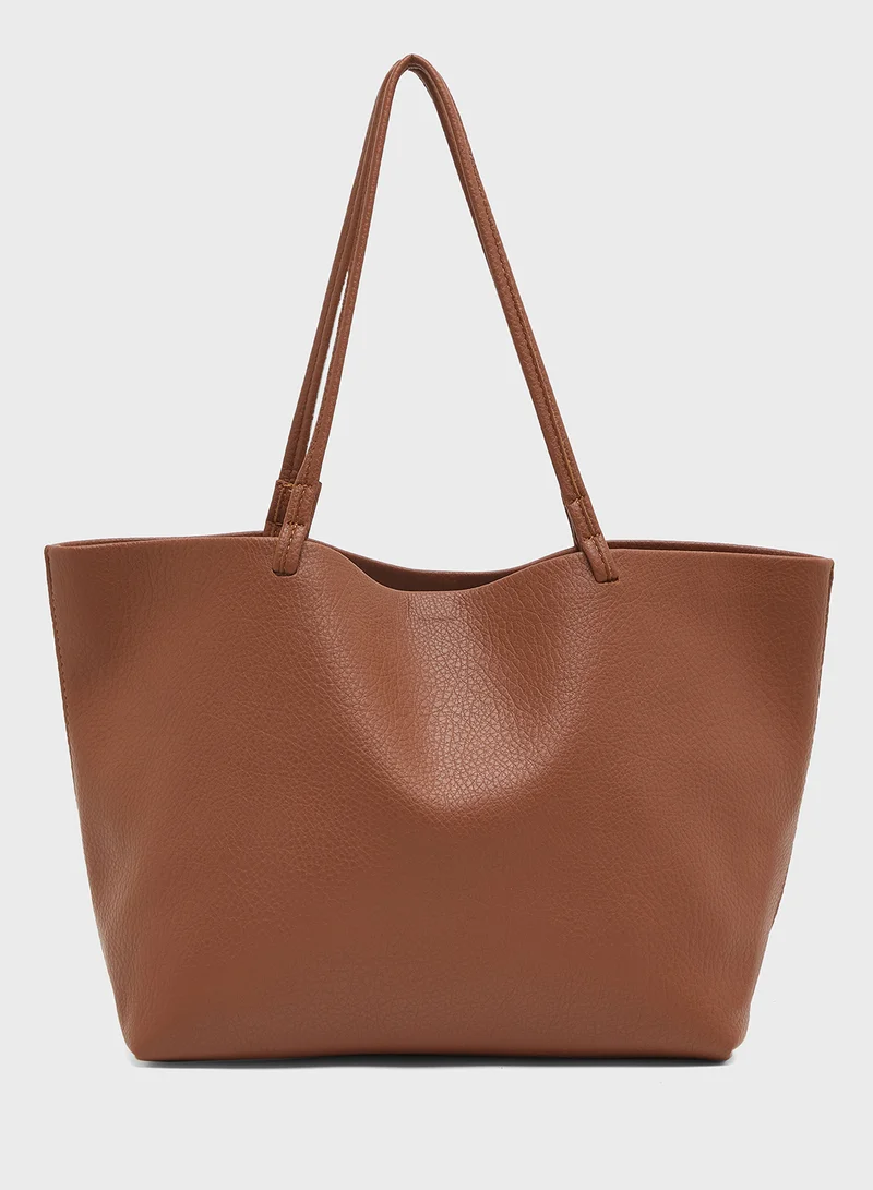 ELLA Scrunched Shoulder Bag with Pouch