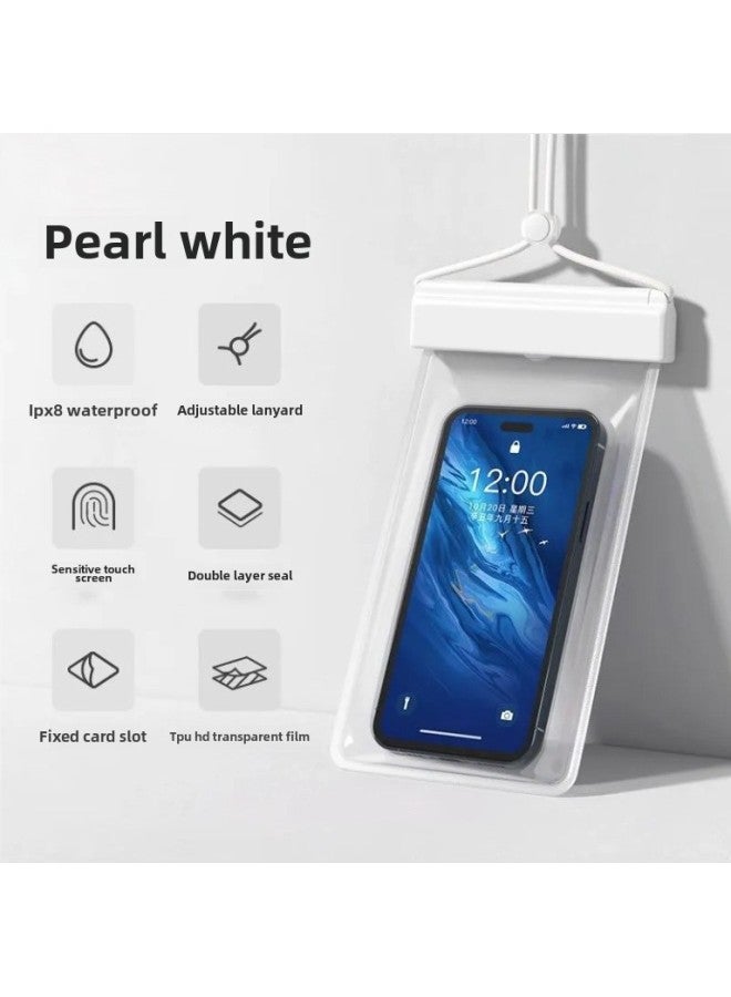 Generic Flip Mobile Phone Waterproof Bag Touchscreen Swimming Drifting Thickened Transparent Waterproof Mobile Phone Case In Stock-Color:clamshell Green - Image 3
