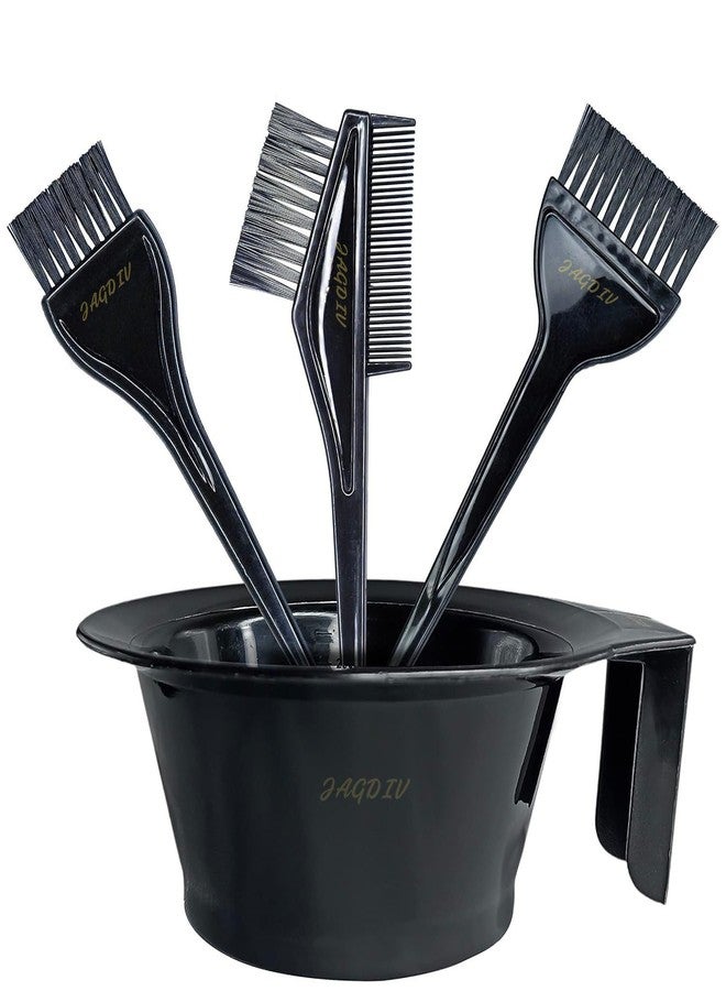 JAGDIV Professional Use Hair Coloring Dyeing Kit Brush with Bowl,Double Ended Extra Applicator Brushes, Reusable, Easy to Clean Tools for Salon Style Hair Color at Home - Image 1
