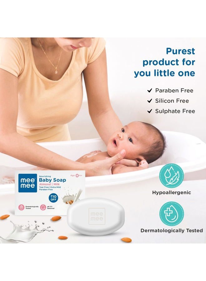 Generic Nourishing Baby Soap with Almond & Milk Extracts 75g (Pack of 3)  - Image 5