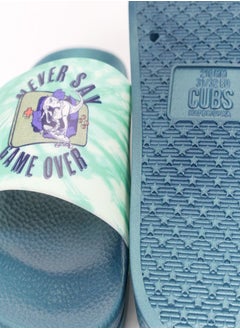 CUBS Dinosaur Print Everyday Wear eco-friendly PVC Slides for Kids, Lightweight, Easy to Wash and Anti-Slip Soles  - Image 2