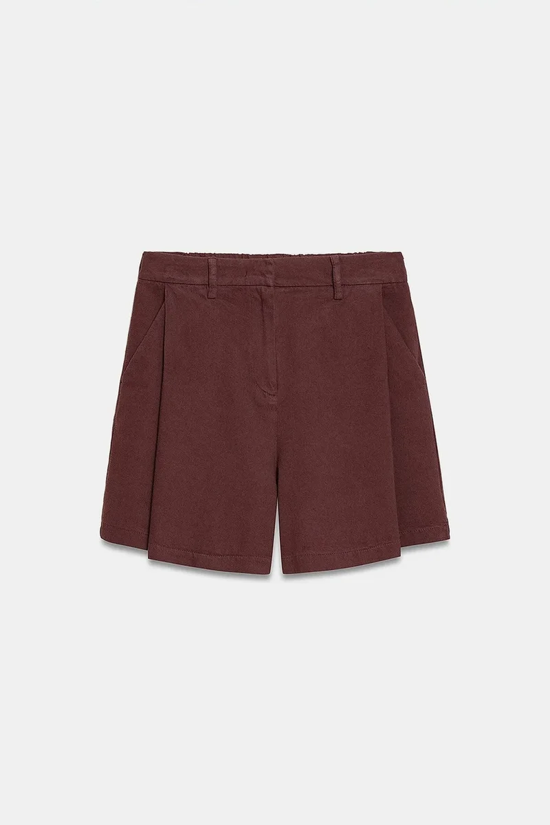 DILVIN High-Waist Wide-Leg Woven Shorts