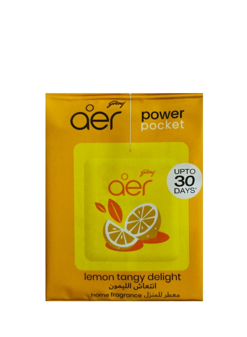 Godrej Aer Godrej Power Pocket Air Freshener Lemon Tangy Delight 10g - Image 2