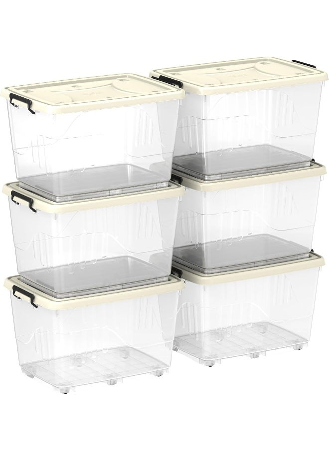 132L Clear Plastic Set of 6 Storage Box with Wheels Lockable Lid (Off White) - pzsku/ZC3E67A9777F91083055DZ/45/_/1732205155/fef02fc7-2afc-4f83-97ca-586576b21b5f