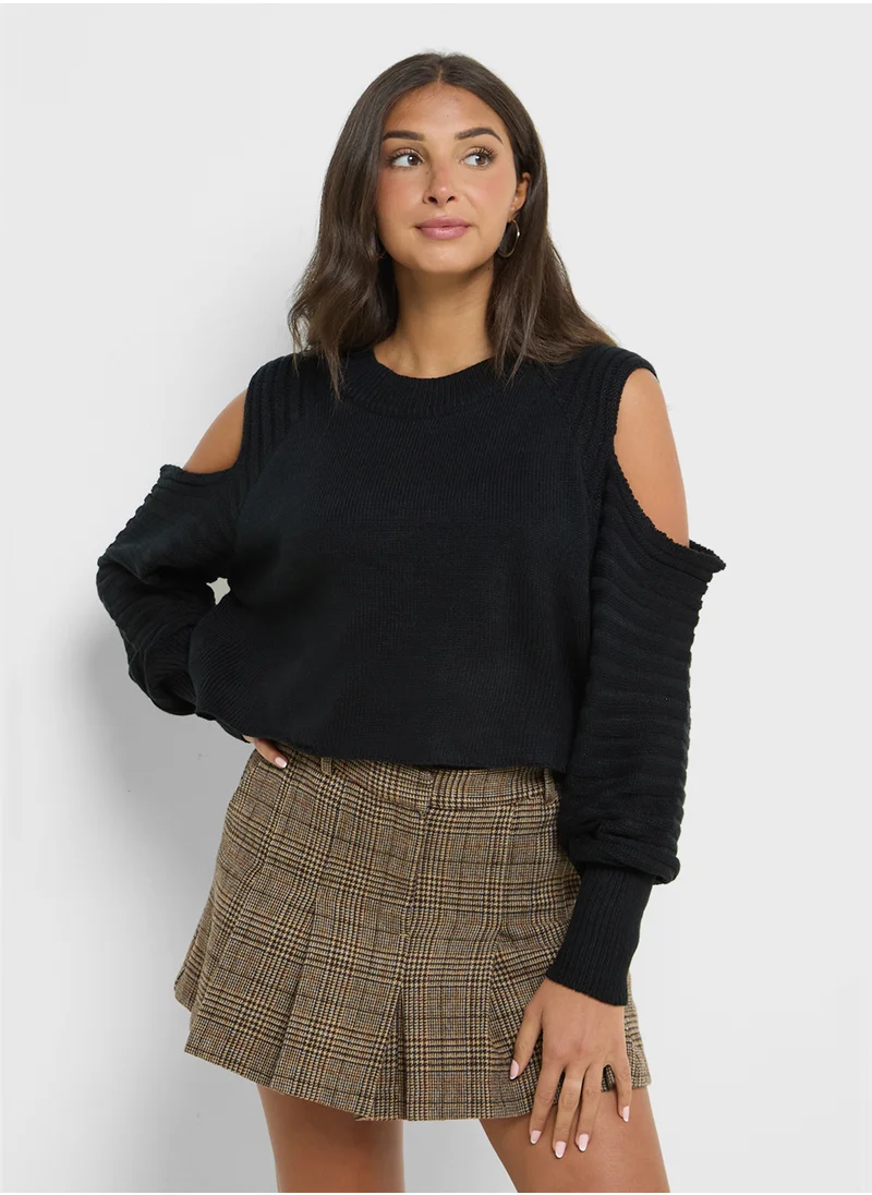 Ginger Cold Shoulder Detail Sweater