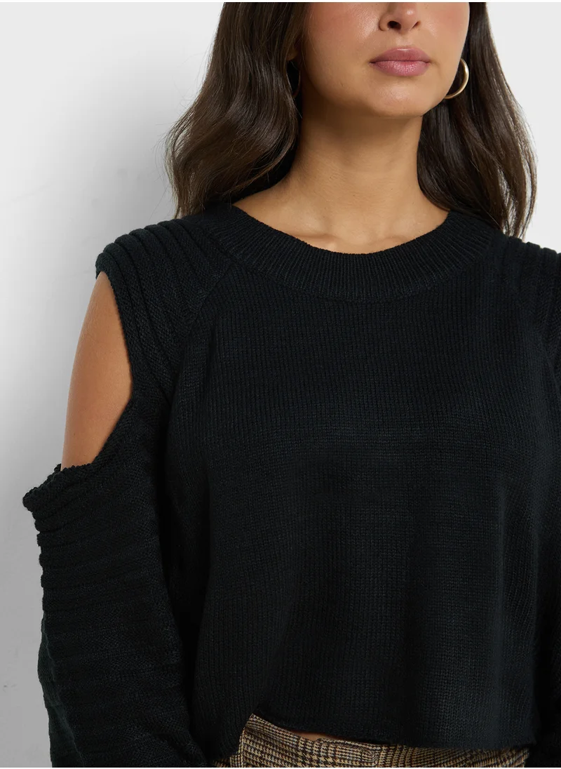 Ginger Cold Shoulder Detail Sweater