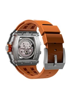 TSAR BOMBA Men's Automatic Orange Silicone Sapphire Crystal Watch TB8208A-18 - 43mm  - Image 5