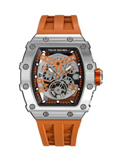 TSAR BOMBA Men's Automatic Orange Silicone Sapphire Crystal Watch TB8208A-18 - 43mm  - Image 1