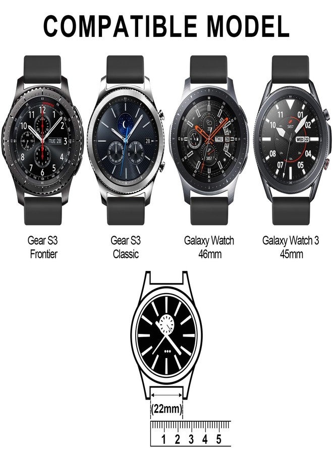 اي كي سوار معدني من AK لساعة Amazfit Bip 6/5، وسوار Amazfit GTR 4/ 3 Pro / 3 / 2e / 2 / GTR 47 مم، وحزام مغناطيسي شبكي من الفولاذ المقاوم للصدأ مقاس 22 مم لساعة Amazfit Bip 6/5 للرجال والنساء (أسود) - Image 2