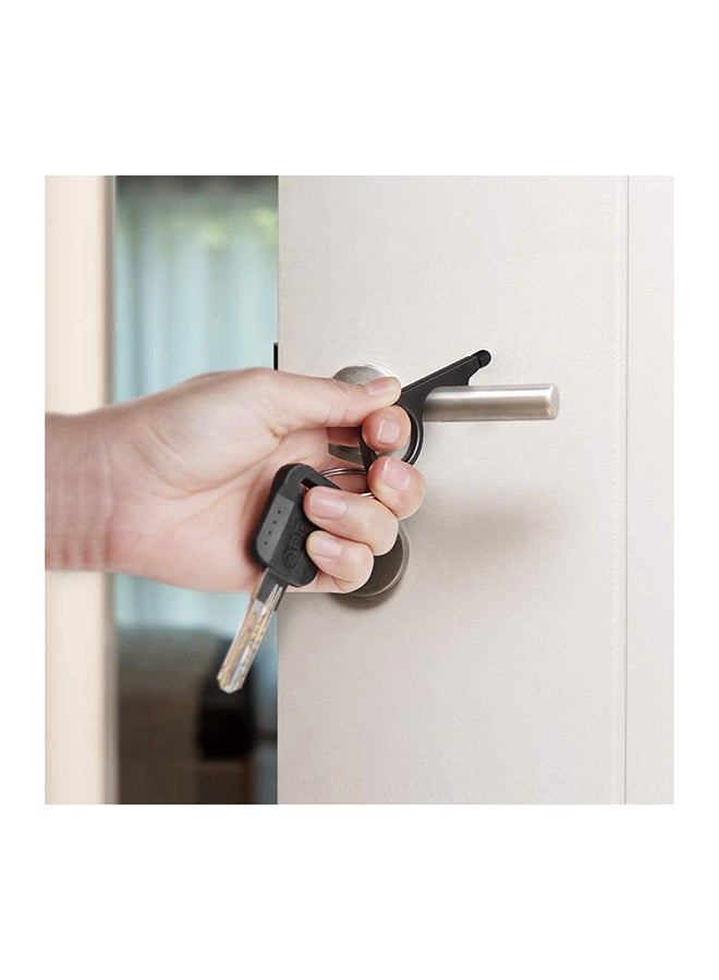 NIBEMINENT 2-Piece Hand Brass Stylus Keychain Tool Gold/Black 7cm - Image 3