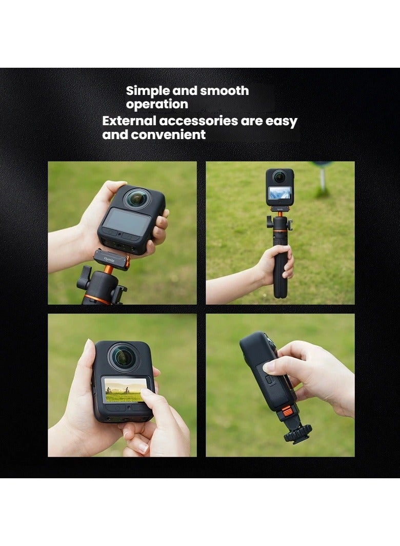 general For DJI OSMO 360 Sports Camera Accessory Kit Body Silicone Case + Lens Shield - Image 5