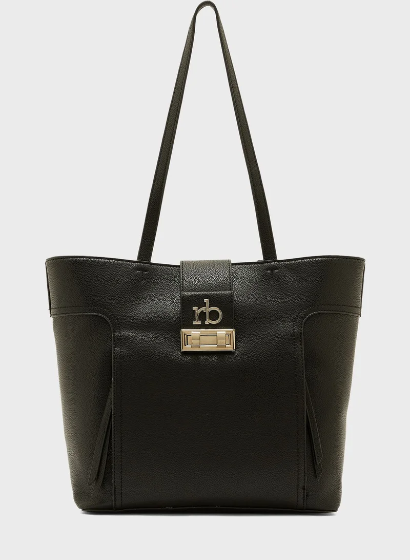 RoccoBarocco Zip Closure Tote