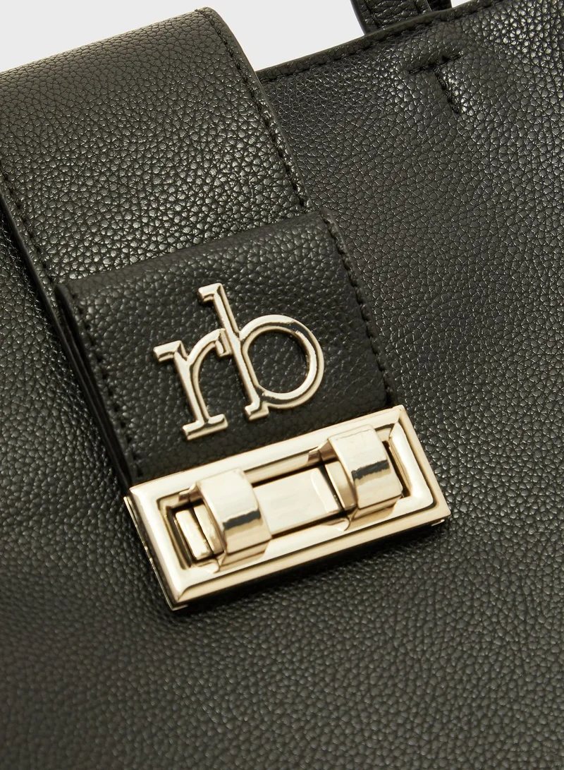 RoccoBarocco Zip Closure Tote