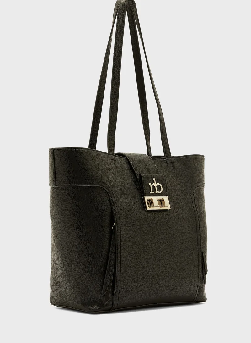 RoccoBarocco Zip Closure Tote