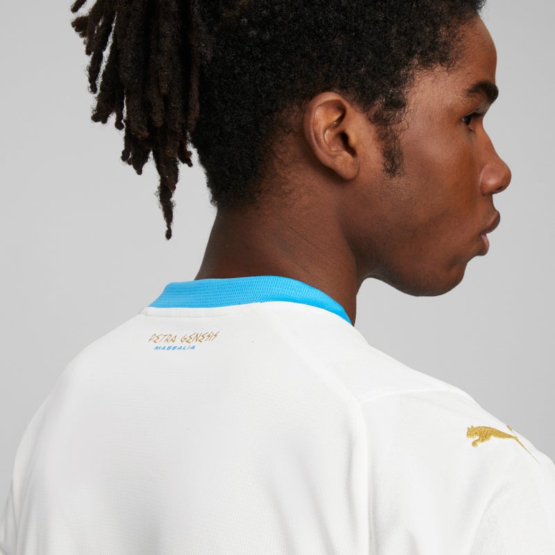 PUMA Olympique de Marseille 23/24 Home Mens White Jersey - Image 4