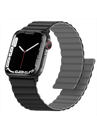 Magnetic Bands Compatible with Apple Watch Band 45mm 44mm 42mm 41mm 40mm 38mm, Women Men Double Side Reversible Strap for iWatch Series 8/7/6/5/4/3/2/1/SE (42mm/44mm/45mm, Black/Gray) - pzsku/ZC3E6BB6DDD1570F44D42Z/45/_/1692565528/2fdf02e0-7fd6-461c-adcd-20daea94f1cd