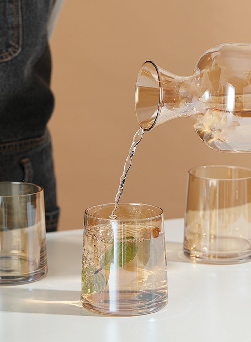 6-Piece Transparent 250Ml Trapezoid Glass Coffee Cups – High Borosilicate Brown Drinking Glasses For Coffee, Beverage & Daily Use - Image 5