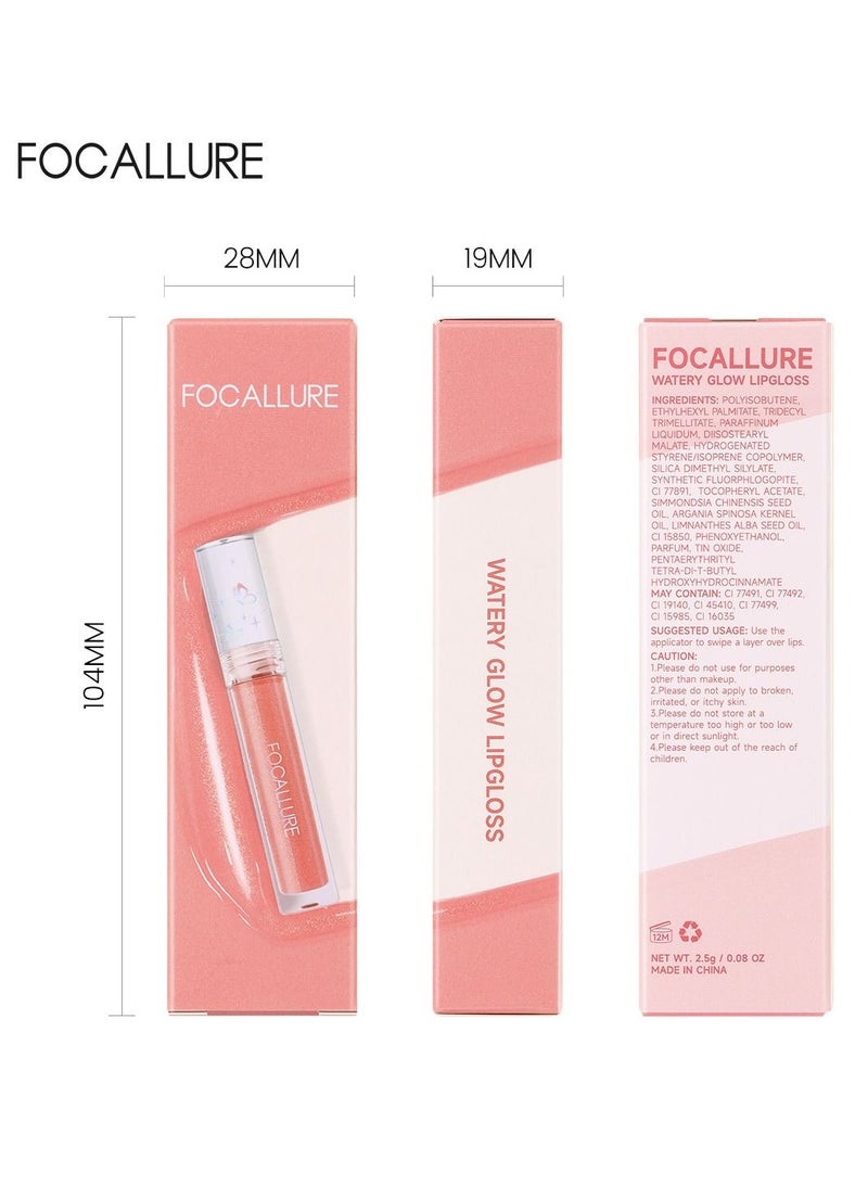 FOCALLURE Watery Glow Lipgloss - #BS01 - Image 4