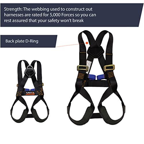 Fusion Climb Full Body Harness Black, Warrior Kids, KH-201A-C-BLK - Image 4