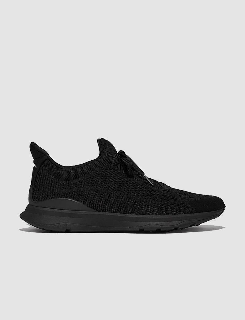 FitFlop Vitamin Ffx Gf9 Knitted Black Men's Sports Shoes - Image 1