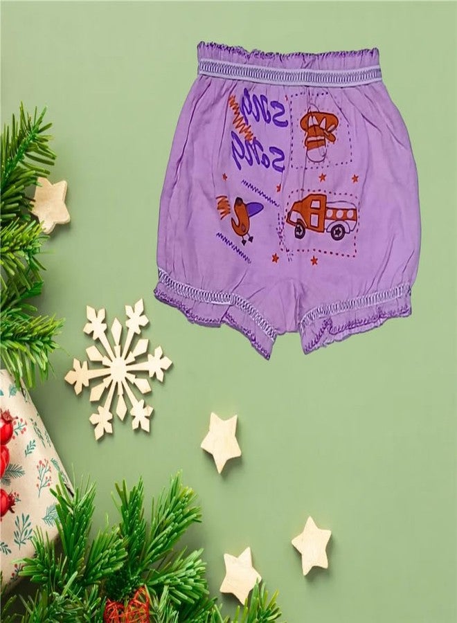 MIKONIKO Baby Girls & Baby Boys Unisex 100% Cotton Printed Bloomer Panty Innerwear (Pack of 6)_6-12 Months Multicolour - Image 2