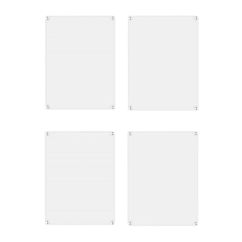GIFTODAY Acrylic Fridge Magnetic Photo Frames with Double Sided Refrigerator Magnet Personalized Picture Frame Fridge Photo Frame Clear Display Frameless Set of 4 Fridge Magnet Size 236 x 354 Inch - Image 3