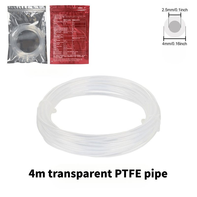 أنبوب PTFE لطابعة Bambu ثلاثية الأبعاد 157 48 بوصة أنبوب PTFE رمادي القطر الداخلي 2.5 مم القطر الخارجي 4 مم متوافق مع AMS X1 X1C P1P P1S A1 A1 Mini - Image 3