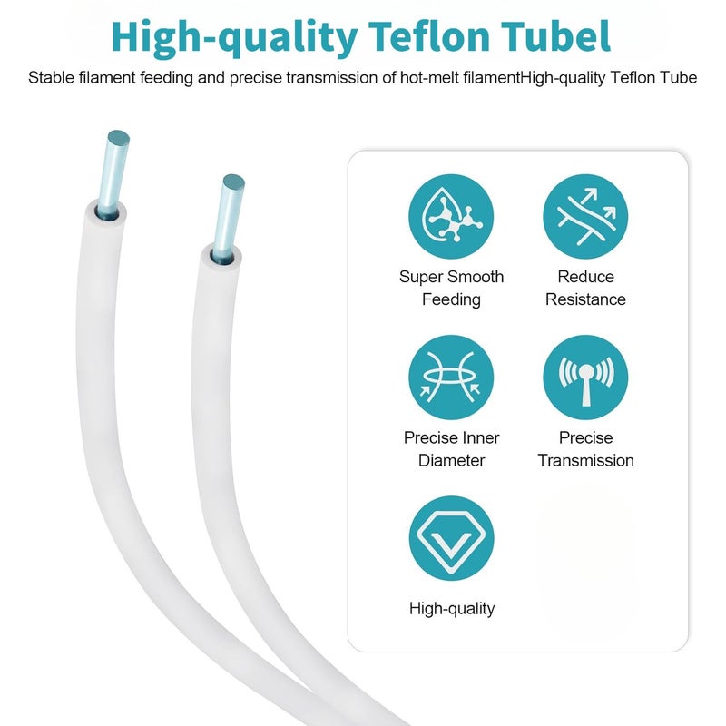 أنبوب PTFE لطابعة Bambu ثلاثية الأبعاد 157 48 بوصة أنبوب PTFE رمادي القطر الداخلي 2.5 مم القطر الخارجي 4 مم متوافق مع AMS X1 X1C P1P P1S A1 A1 Mini - Image 4