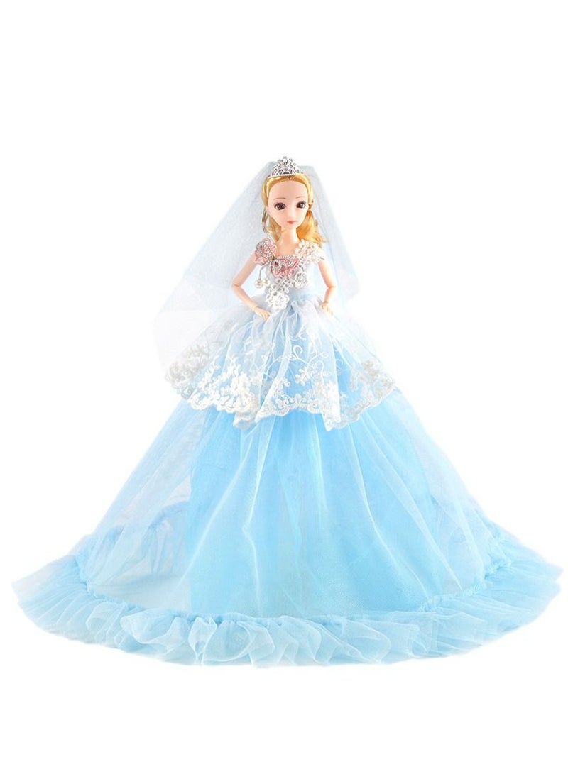 1-Piece Doll Children's and Girls' Toy Training Institution Gift Box with Enamel Cartoon Dolls 30cm