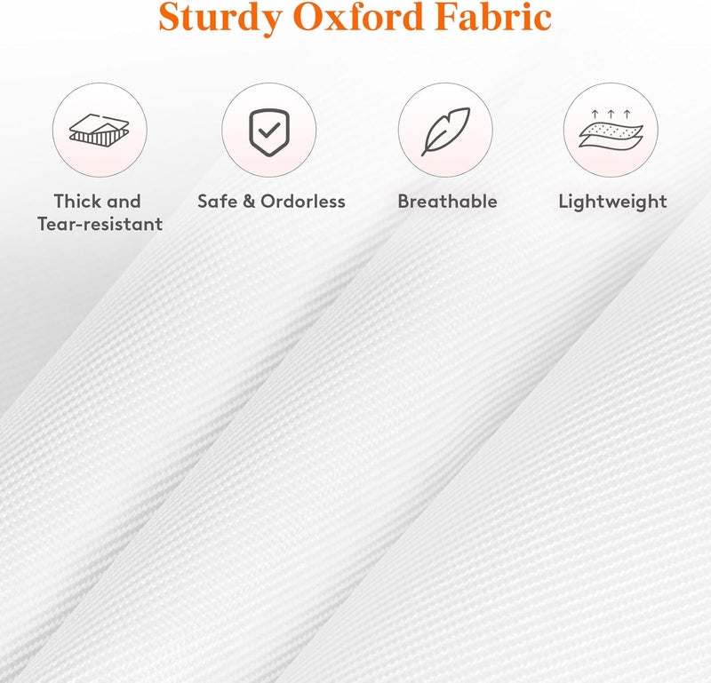 Lifewit Stuffed Animal Storage 1 Pack Over the Door Organizer with 5 Expandable Mesh Pockets Breathable Hanging Kid Plush Net Hammock Baby Toy Holder for Closet Nursery Bedroom BathroomWhite - Image 5