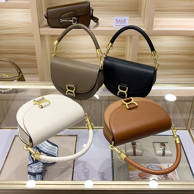Women'S Bag Niche Design Handbag Fashionable Women'S Commuter High-End One-Shoulder Cross-Body Saddle Bag - Image 5