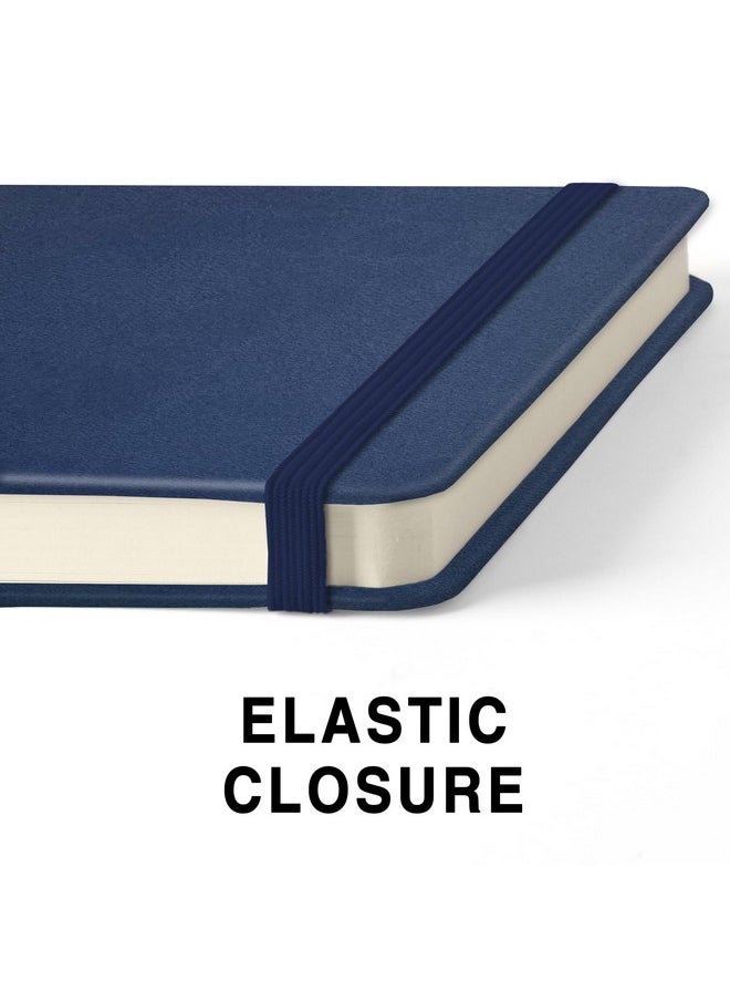 Qianshan 5" X 5" Square Handy Pocket Hardcover Pu Leather Sketchbook,58 Sheets 150 Gsm Beige Dowling Paper, Acid Free Art Sketch Book Artistic Drawing Painting Writing Paper For Beginners Artists.Dark Blue  - Image 4