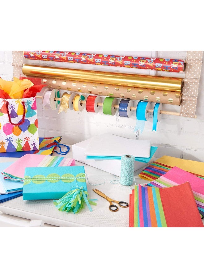 آميريكان جريتنغز ورق تغليف قابل للعكس من American Greetings، مع حروف Happy Birthday ونجوم (لفافة كبيرة واحدة، 175 قدمًا مربعًا) - Image 4