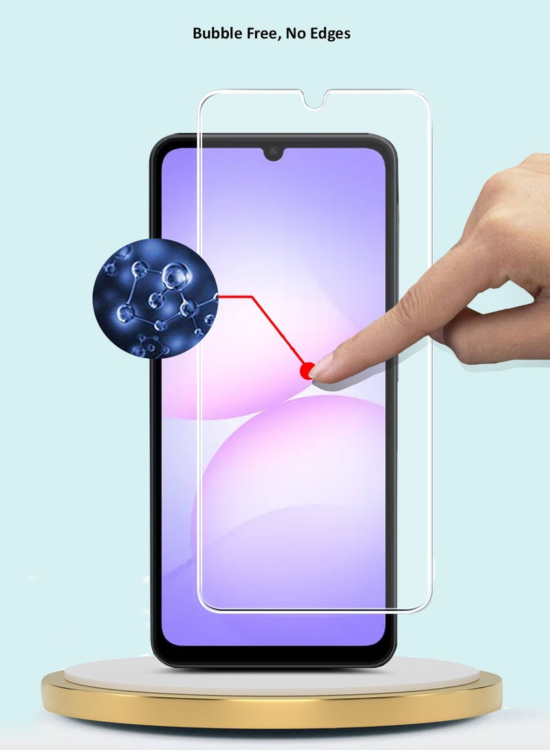 جيماكس حامي شاشة زجاجي مقوي 9H 2.5D بحواف منحنية لسلسلة GMAX Premium لجهاز سامسونج جالاكسي A07 4G لعام 2025 - شفاف - Image 5