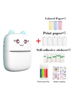Generic Mini Printer Cute Cartoon Set Portable Thermal Printer Mini Photo Printer Portable Inkless Printer  - Image 2