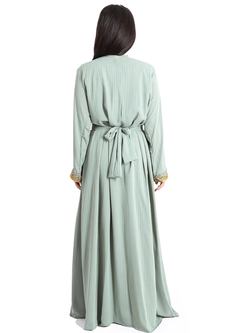 اكسا قفطان مشغول باليد فخم IKW1090 تيفاني