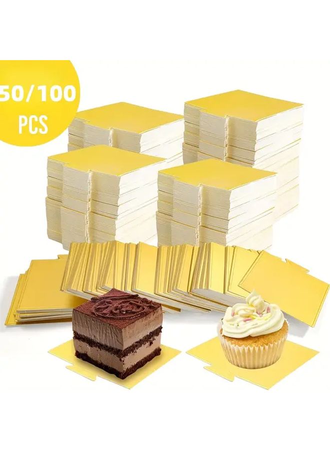 50 Pack 3 54 Inch Square Disposable Grease Proof Cake Boards For Desserts - Image 2