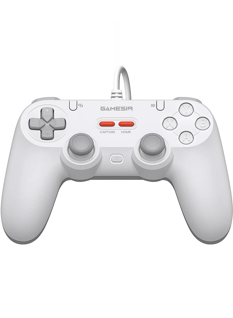 general Classic Gamepad GameSir Tegenaria Lite T3 Lite Wired Game Controller for PC/Steam/Switch/Android/iOS with Retro 90s Design, Hall Effect Sticks/Triggers, Turbo Function 1000Hz Polling Rate, Dual Rumble Motors, Mappable Back Buttons, Ultra-Low Latency, Ergonomic Design -Serene - Image 1