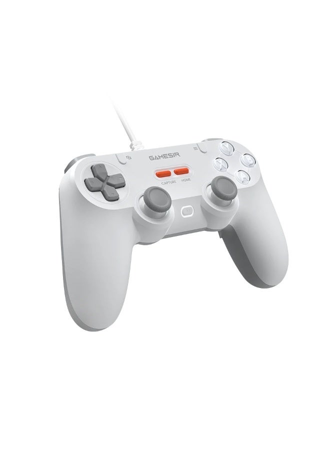 general Classic Gamepad GameSir Tegenaria Lite T3 Lite Wired Game Controller for PC/Steam/Switch/Android/iOS with Retro 90s Design, Hall Effect Sticks/Triggers, Turbo Function 1000Hz Polling Rate, Dual Rumble Motors, Mappable Back Buttons, Ultra-Low Latency, Ergonomic Design -Serene - Image 2