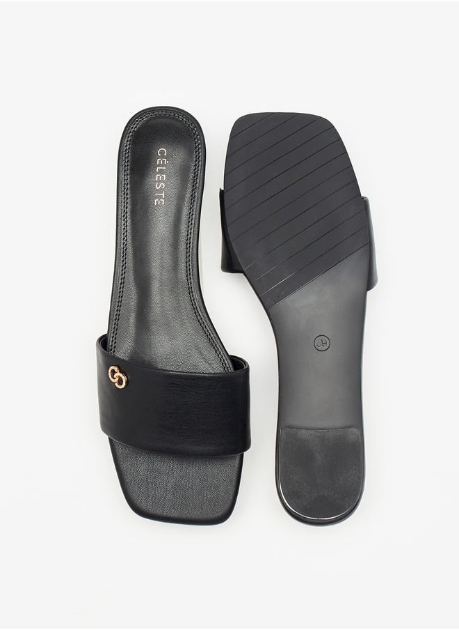 Celeste Women's Logo Embellished Slides  - Image 4