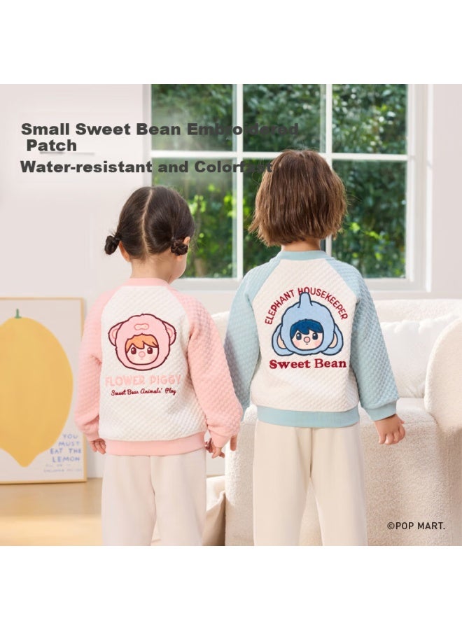 Ibaby Bubble Mart Co-Branded Children'S Jacket Boys And Girls Autumn Thin Baby Cardigan Top Cute Little Bear 90 - Image 2