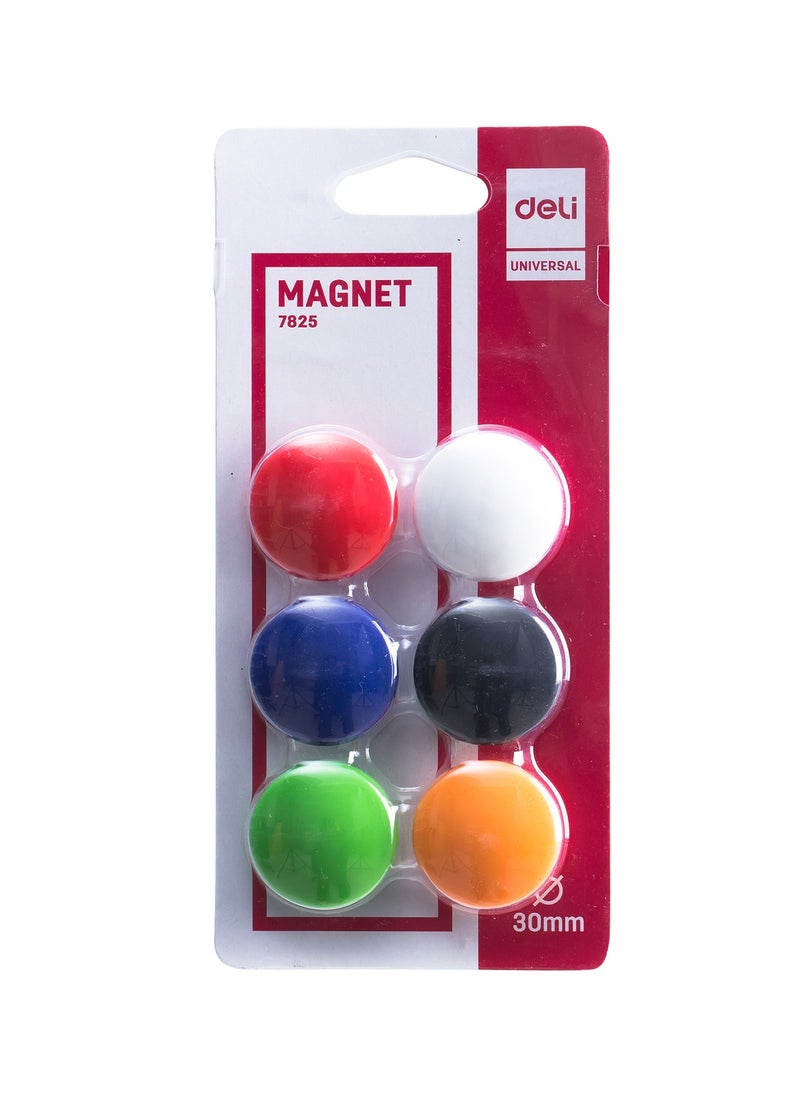 Deli Deli E7825 Magnetic Button Ø30mm Assorted - ideal for organizing notes and reminders on whiteboards, refrigerators, or metal surfaces  - Image 4