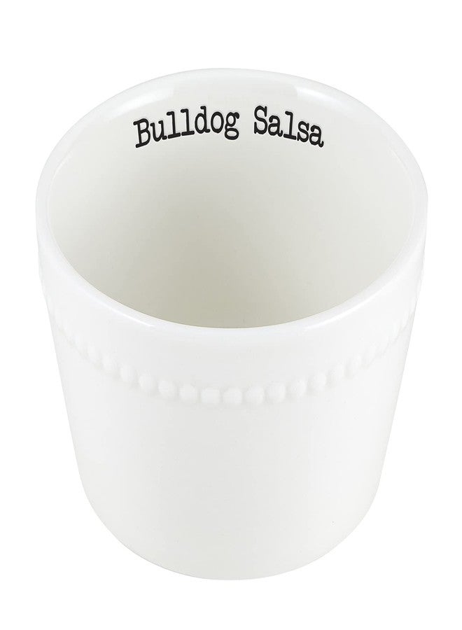 47th & Main Football Themed Ceramic Serveware, Salsa & Guacamole Bowls, Georgia Bulldogs - Image 2