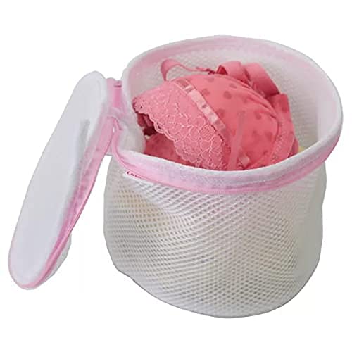 Lapower Lapower Laundry Washing Bag Circular Zipper Cloth Bag Mesh Bra Lingerie Cleaning Wash Bag for Washing Machine2pcs  - Image 2