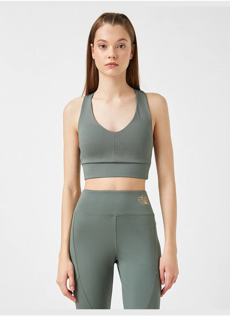 KOTON U Neck Yoga Bra